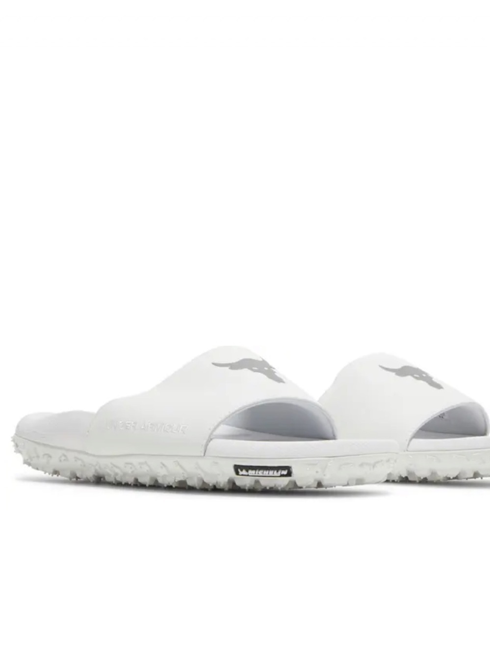 Under Armour Project Rock Slides 'White' size 13